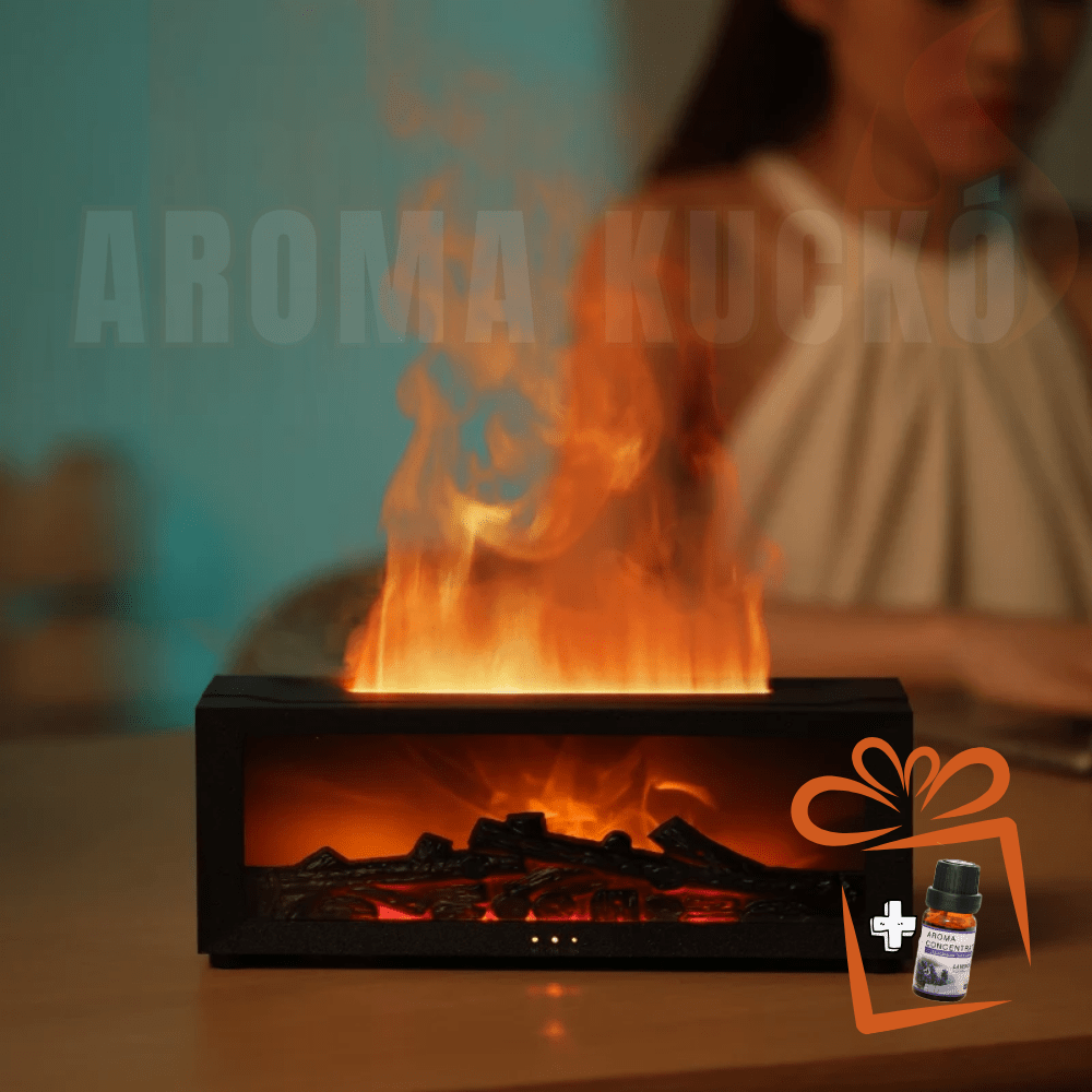 RoyalFlameGlow - kandalló hatású diffusor - AromAKuckó